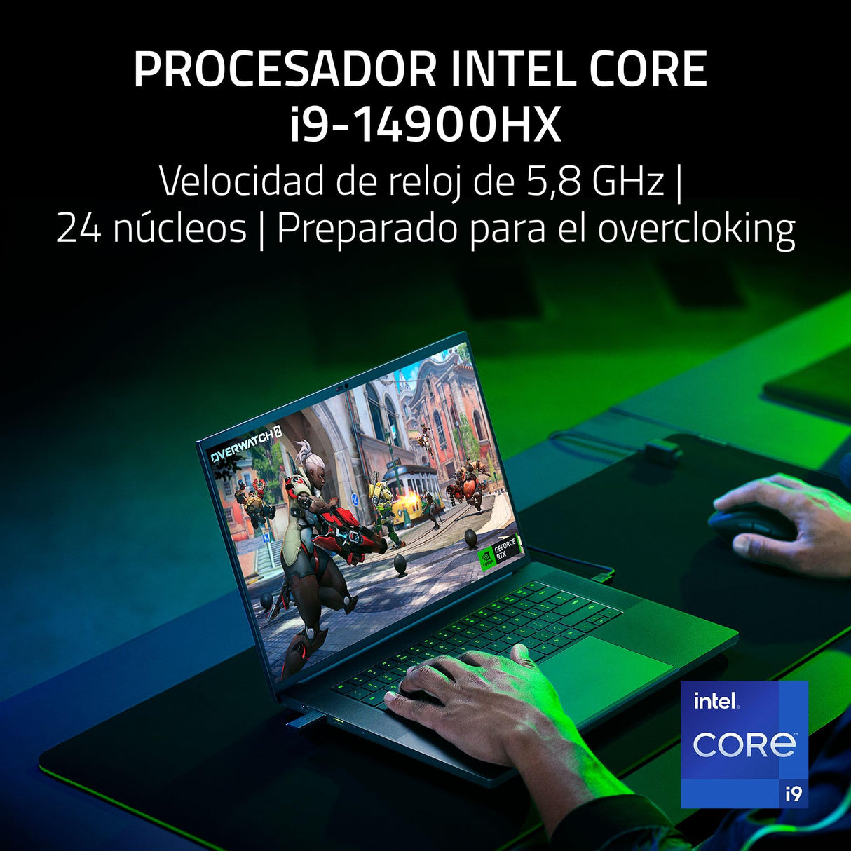 Razer Blade 16 (2024) - Portátil Gaming de 16 Pulgadas Mini-LED Modo dua - Nvidia Geforce RTX4070 - Intel i9-14900HX - 16" UHD+ 120Hz & FHD+ 240Hz - Snap Tap (16 GB DDR5, 2TB SSD) Español | Negro