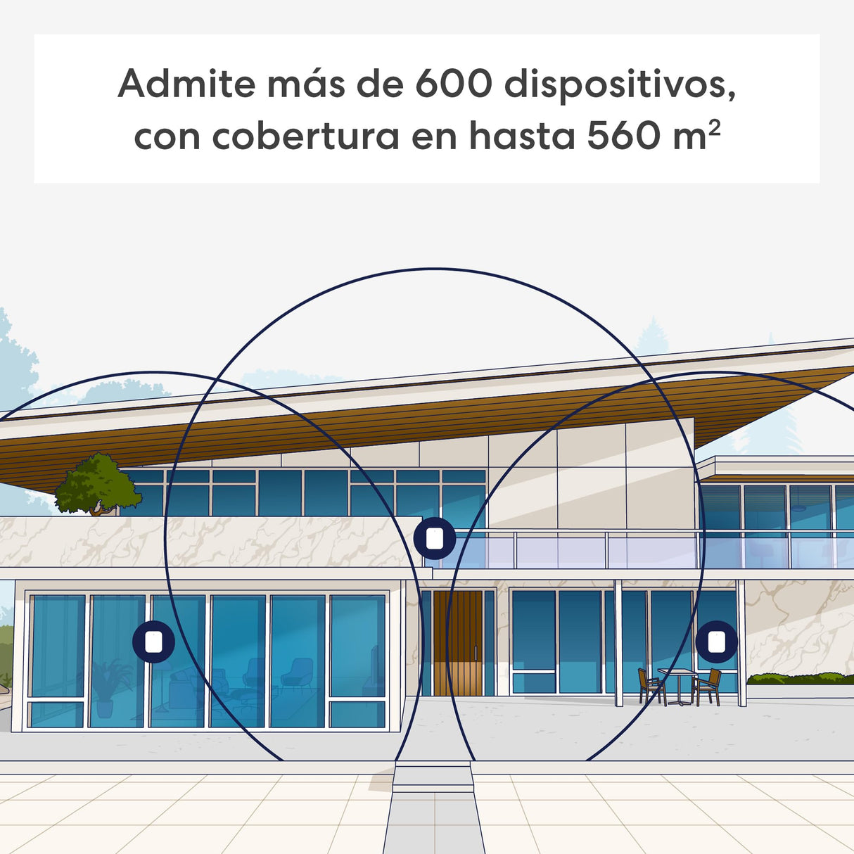 Descubre el nuevo eero Pro 7 de Amazon (último modelo): router de malla tribanda con Wi-Fi 7, compatible con velocidades de red de hasta 5 Gb/s y cobertura de hasta 560 m² (pack de 3)