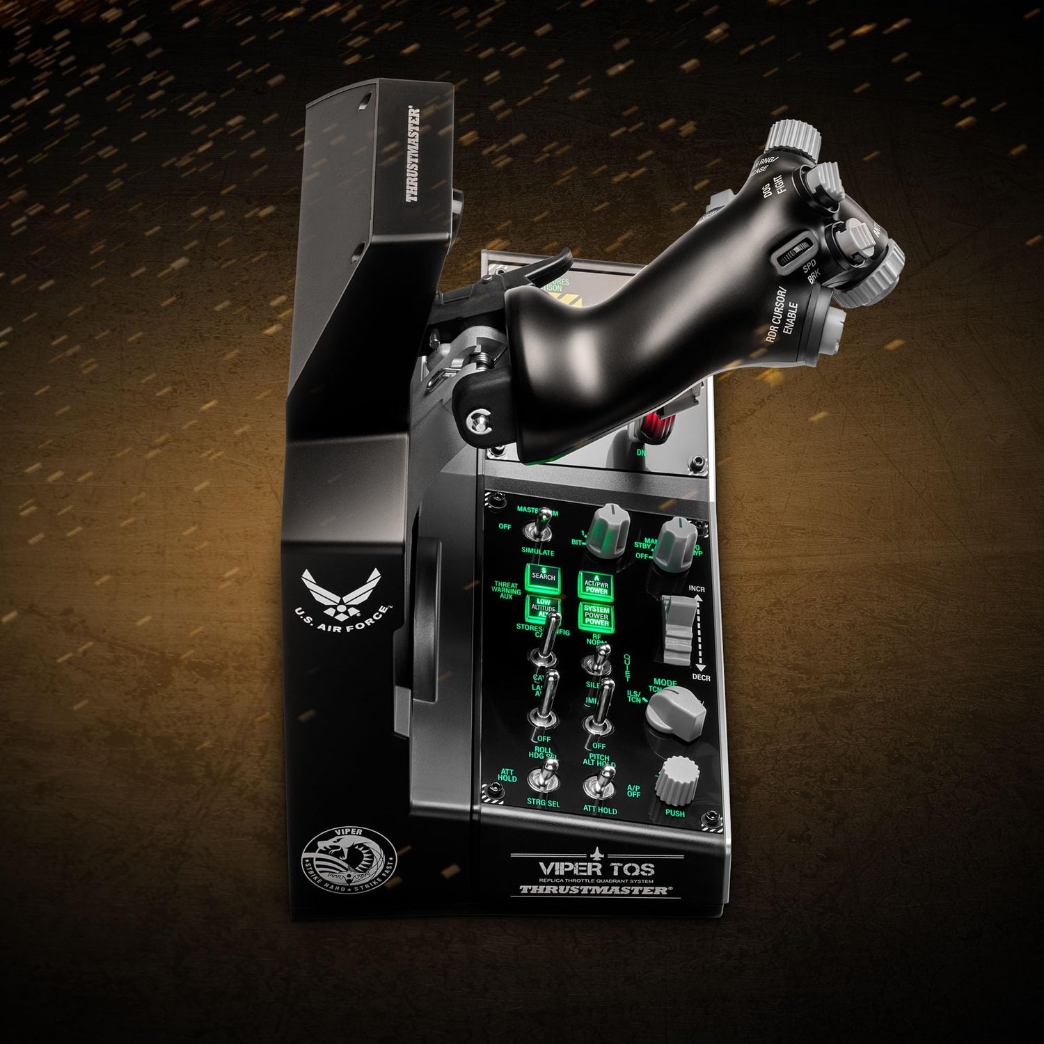 Thrustmaster Viper TQS Mission Pack para PC, Sistema de Cuadrante de Aceleración de Metal, Acelerador y Panel de Control Incluidos, Precisión con Efecto Hall, 64 Botones de Acción, 6 Ejes