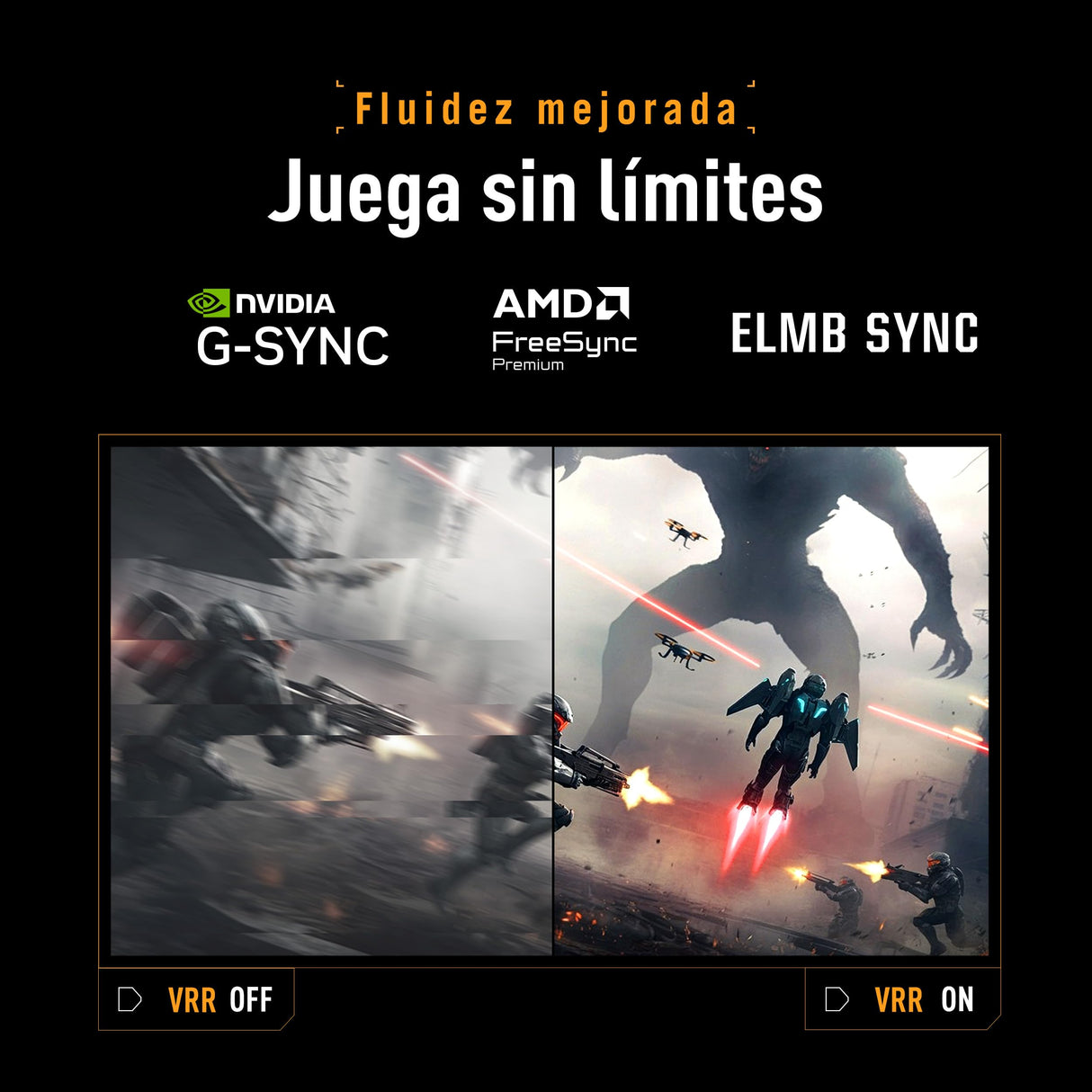 ASUS TUF Gaming VG27AQM5A Monitor Gaming de 27", QHD (2560 x 1440), 300 Hz, Fast IPS, ELMB Sync, 0.3 ms (GTG), Altavoces estéreo, 95% DCI-P3, DisplayWidget Center