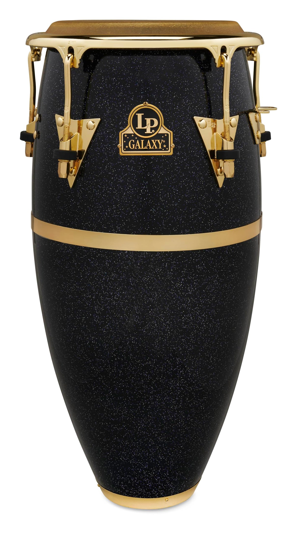 Conga Latin Percussion Galaxy Fiberglass Quinto 11" LP808Z, Holo Sparkle, Hardware dorado