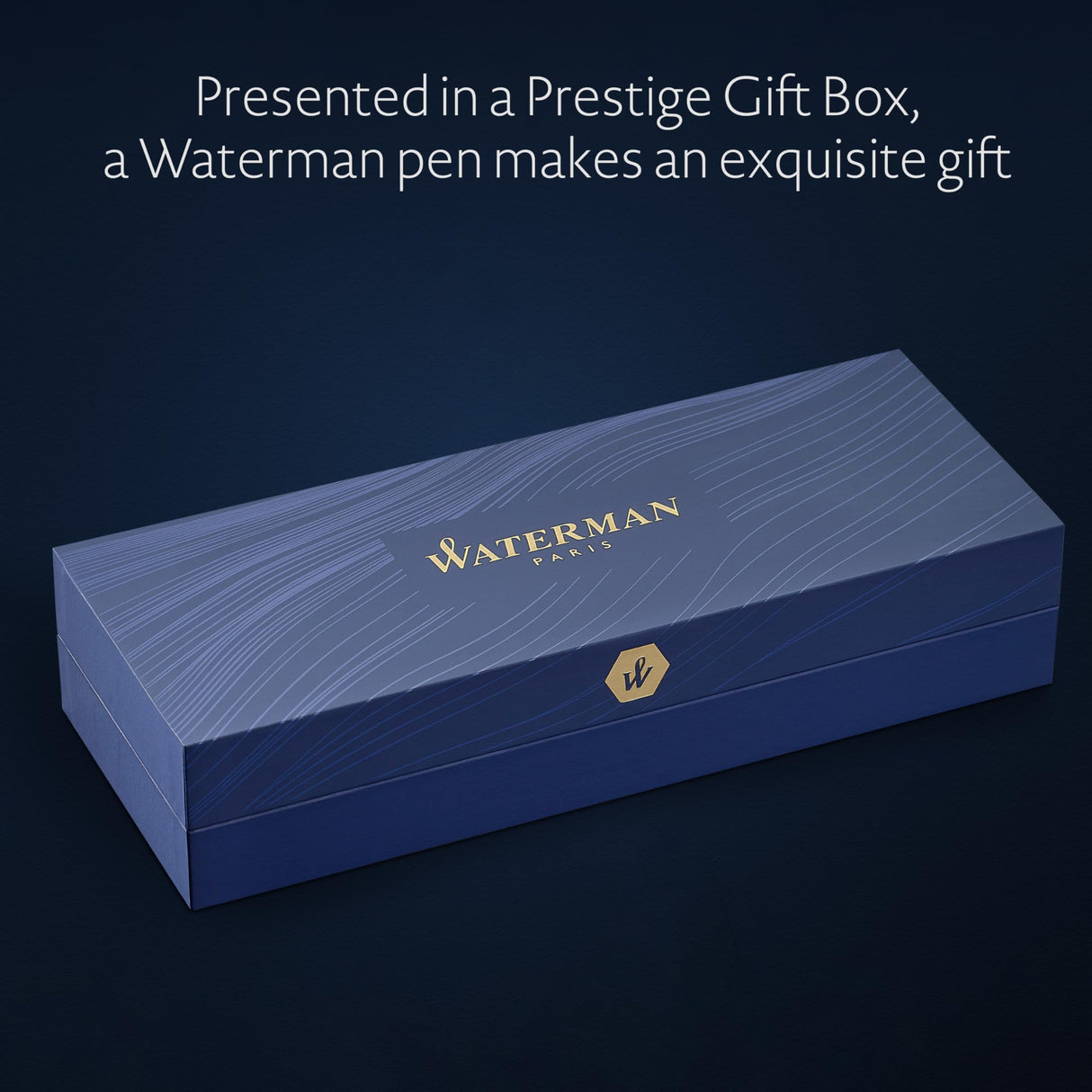 Bolígrafo Waterman Hémisphère | Colección Opera | Negro y dorado | Estuche de regalo