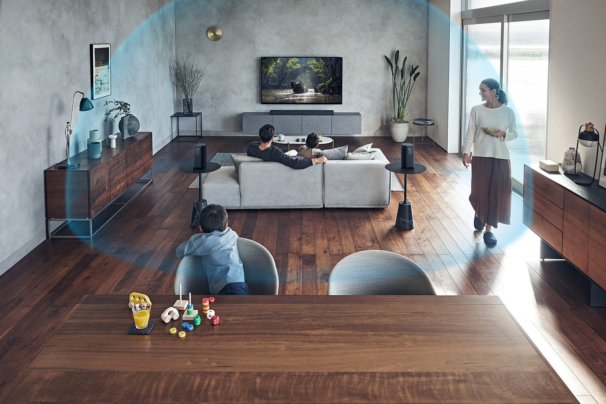 SONY SA-RS5 Altavoces Traseros Inalámbricos Adicionales, Batería Incorporada, 180W, Negro