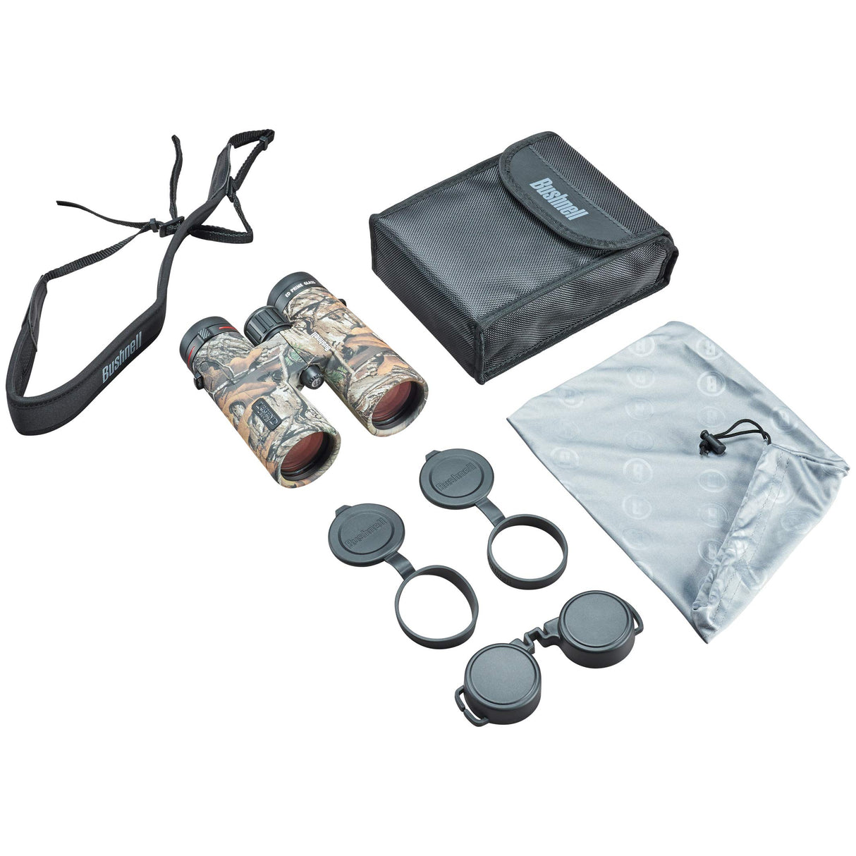 Bushnell - Legend L-Series Binocular - 10x42 - Realtree - Prisma de Techo - Rainguard HD - Recubrimiento de banda ultra ancha - Cristal ED - 198105