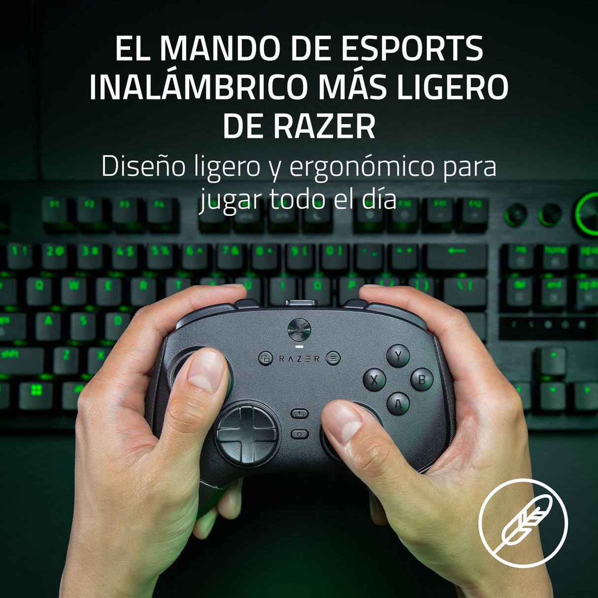 Razer Wolverine V3 Pro 8K PC - Mando inalámbrico de esports para PC (8K Hz HyperPolling, Palancas de mando TMR con cubiertas intercambiables) Negro