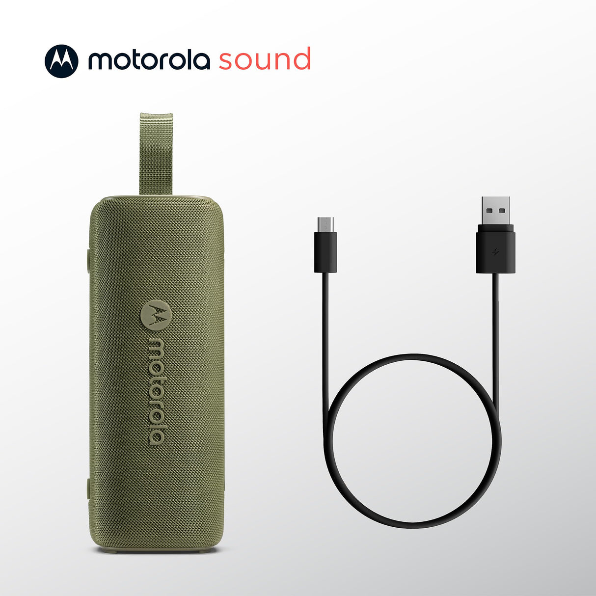 Motorola Sound - Altavoz Inalámbrico Bluetooth ROKR 600 - Potente Sonido de 30W, Resistente al Agua y Polvo, Función Broadcast para Conectar 20+ Altavoces, 6 Horas de Reproducción, Verde