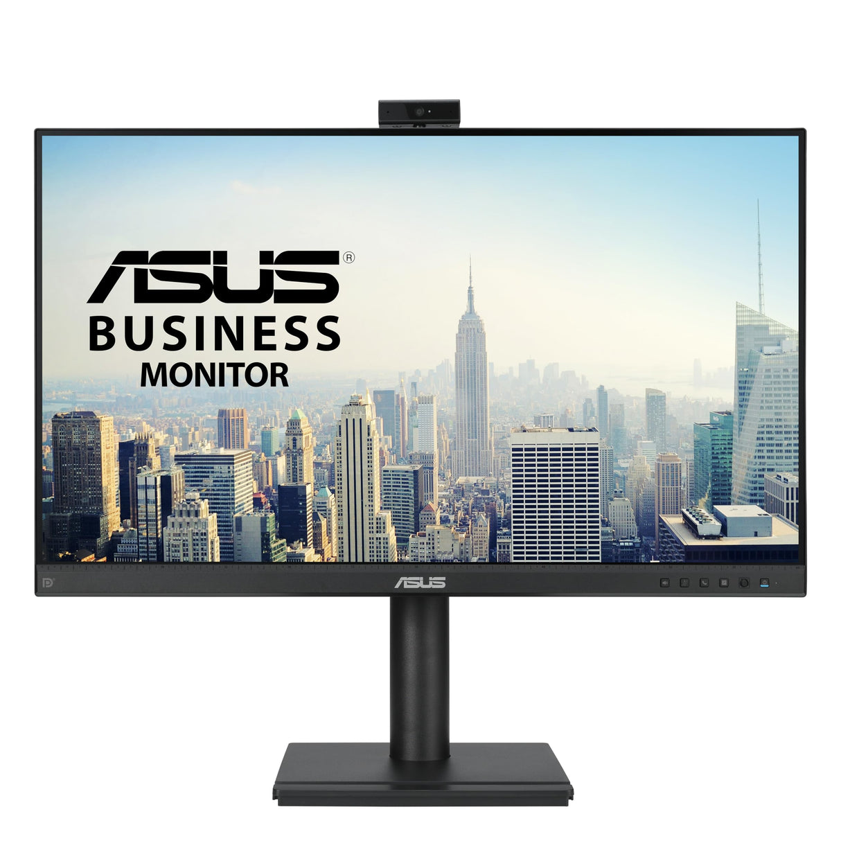 ASUS BE279QFK - Monitor para videoconferencias de 27", Full HD, IPS, 100 Hz, sin Marco, Webcam Full HD, Ergonómico, HDMI, Eye Care, Luz Azul Baja, Antiparpadeo, Montaje en Pared, Sostenibilidad