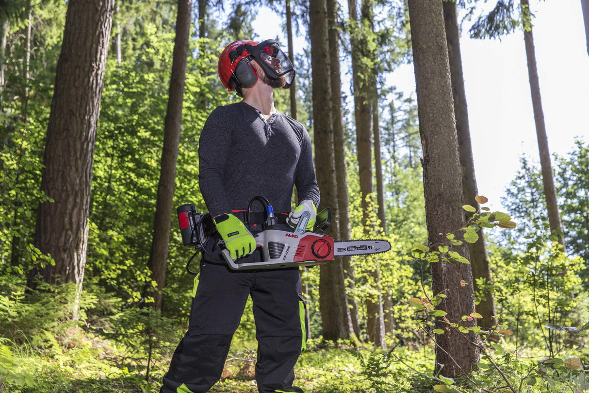 AL-KO Motosierra con batería CS 4030, 30 cm de longitud de espada, tensión de cadena sin herramientas, espada original Oregon (sin batería/cargador)