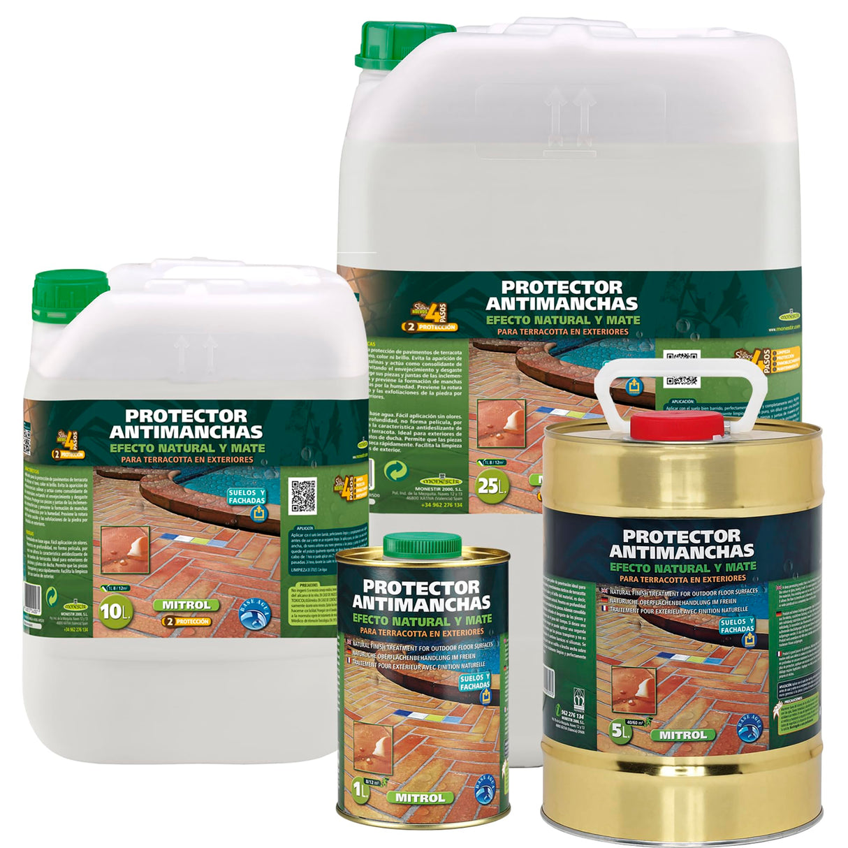 Monestir - MITROL Protector Antimancha Exteriores Efecto Mate - 25 Litros