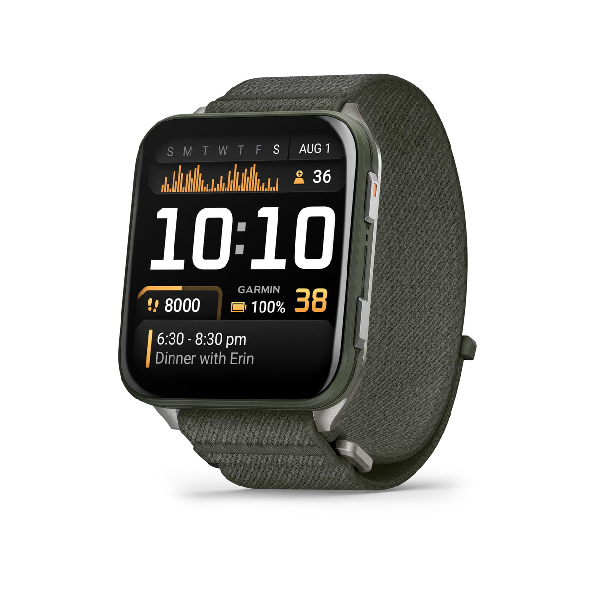 Garmin Venu X1, Smartwatch Premium con GPS, Pantalla AMOLED de 2'', Funciones de Salud y Bienestar 24/7, Altavoz y Micrófono Integrados, Mapas, Linterna LED, hasta 8 días de autonomía, Verde