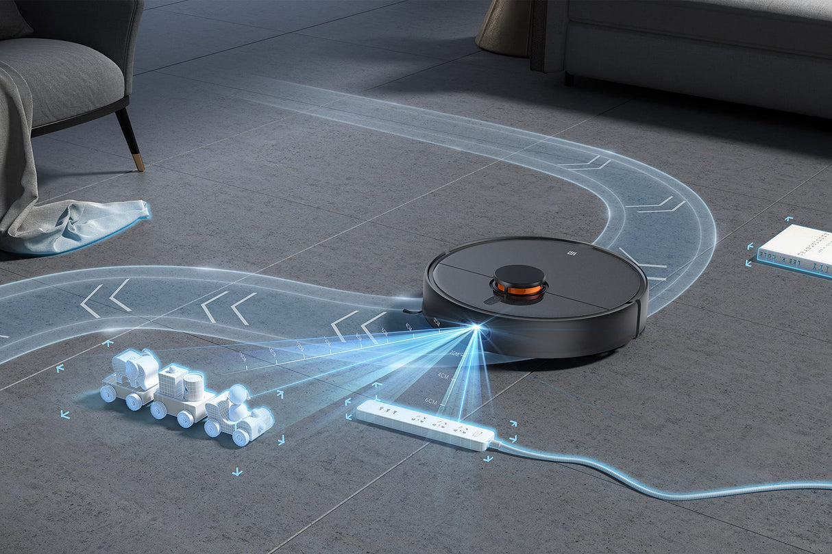 Xiaomi 3662515025359 - Mi Robot Vacuum-Mop 2 Ultra Aspirador, 3 Modos de Limpieza, batería 5200 mAh, Compatible con asistentes de Voz + cepillos Laterales incluidos, versión Francesa, Negro