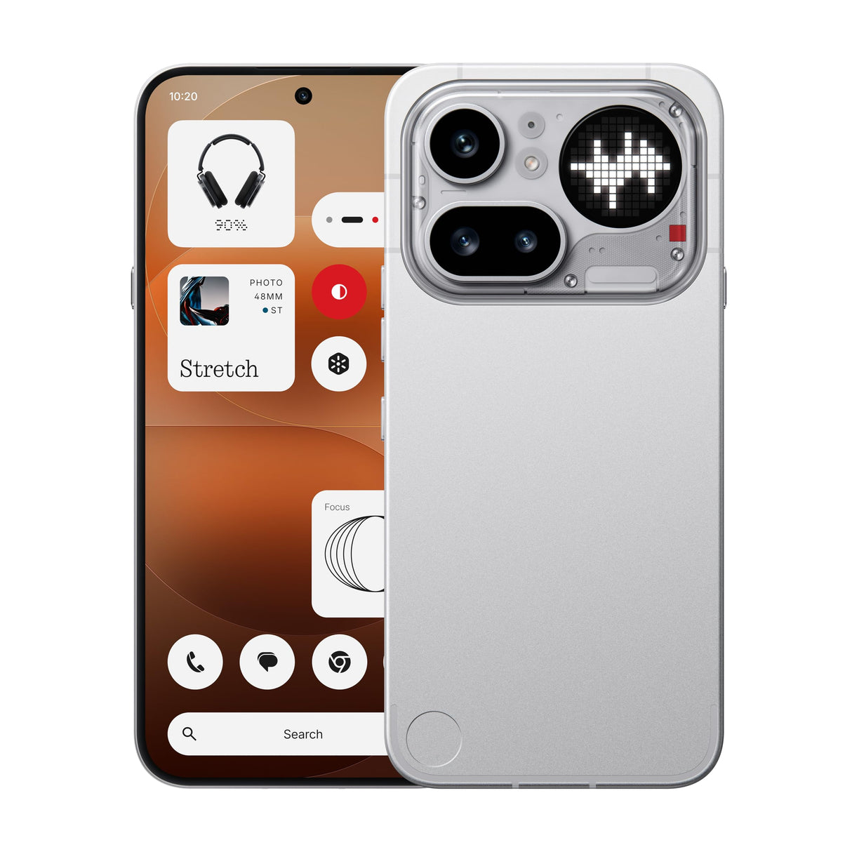 Nothing Phone (4a) Pro - Triple Cámara 50MP, Ultra Zoom 140x, Smartphone Unibody Metal, Batería Larga Duración, Carga Rápida 50W, AMOLED 144Hz, Glyph Bar, 12GB+256GB - Plata