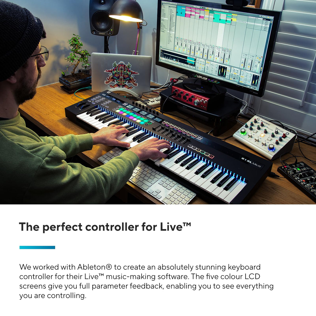 Novation 61SL MkIII: teclado controlador MIDI de 61 teclas y secuenciador con integración DAW