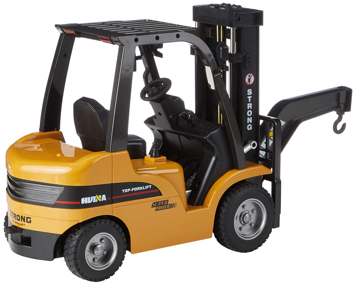 Amewi- Carretilla elevadora 1:10, Metal Fork Lift 2,4 GHz, Sonido Modelo de Control Remoto, Multicolor (22313)