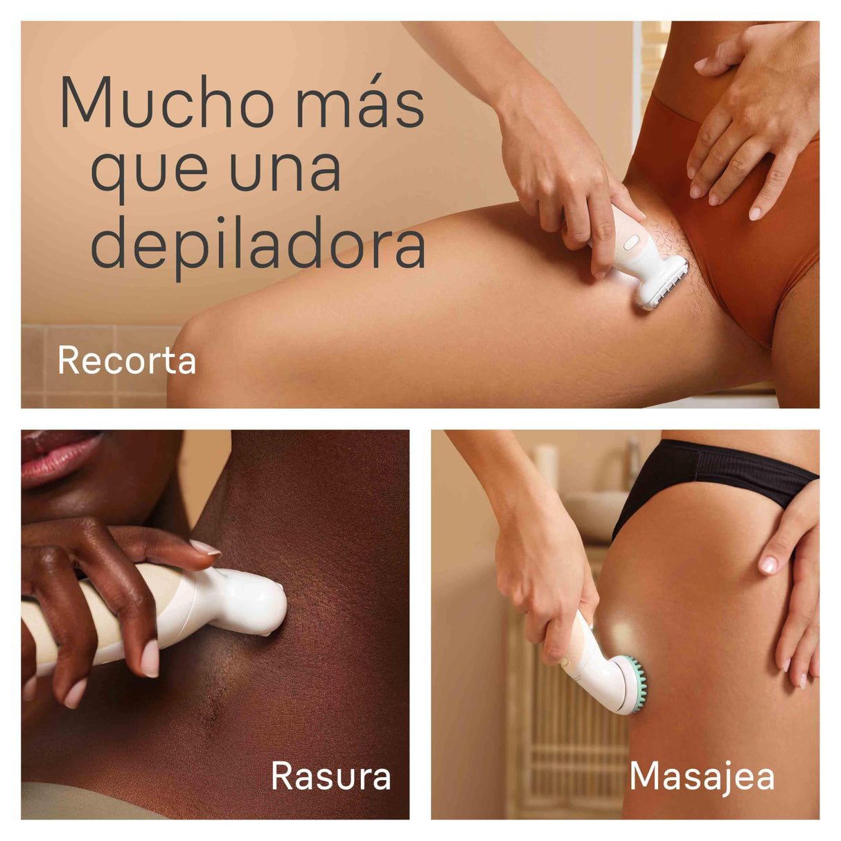 Braun Silk-épil 9 Flex, Depiladora Eléctrica Para Una Eliminación Del Vello Fácil, 9-071 3D, Blanca/Dorada