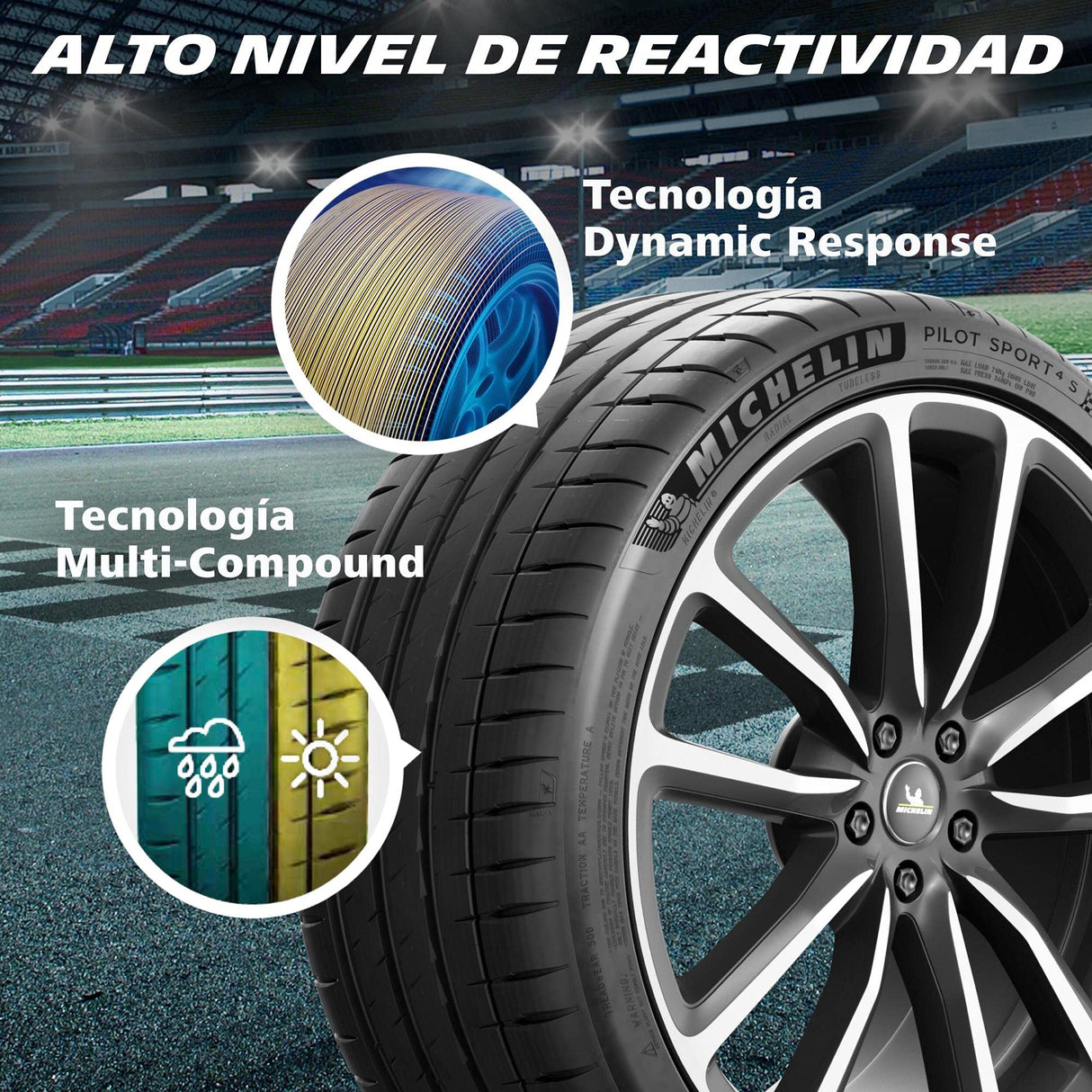 Neumático Verano Michelin Pilot Sport 4S 315/30 ZR20 (104Y) XL BSW