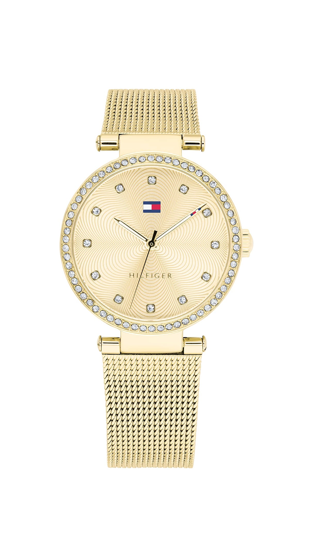 Tommy Hilfiger Reloj Analógico de Cuarzo para mujer con correa de malla de acero inoxidable dorado - 1782507