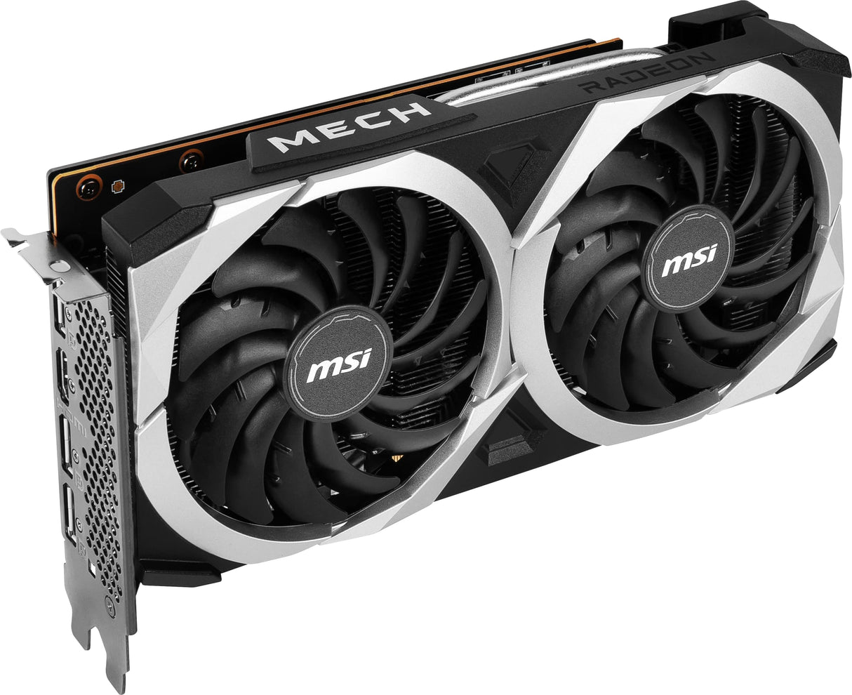 MSI Tarjeta gráfica Gaming Radeon RX 6600 Mech 2X 8GB GDDR6, 128 bit, Zero Frozr, Torx Fan 3.0, Dual Fan, DisplayPort x 3 (v1.4) / HDMI x 1
