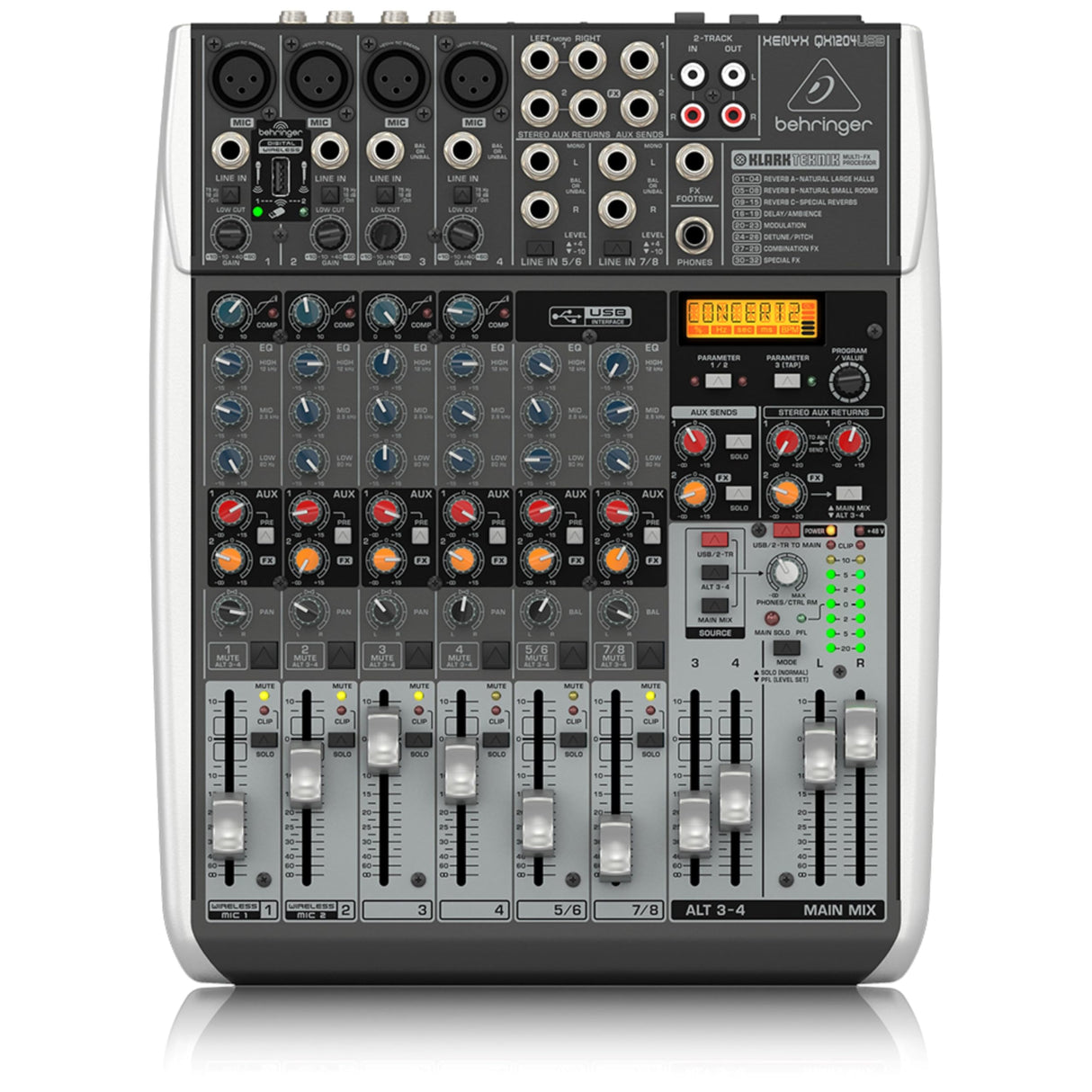 Behringer XENYX QX1204USB DJ - Mezclador para DJ
