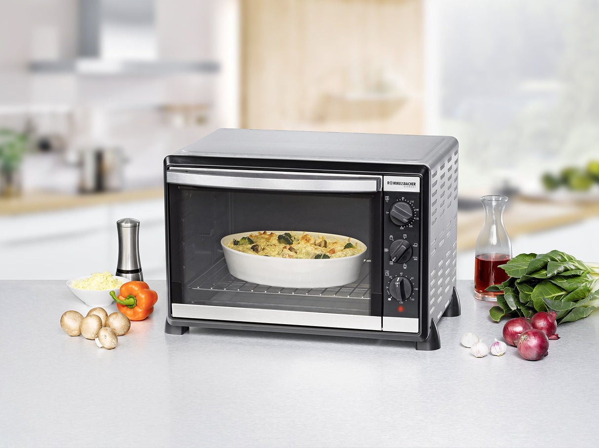 Rommelsbacher BG 1805/E - Horno para asado, 1800 W, color plata