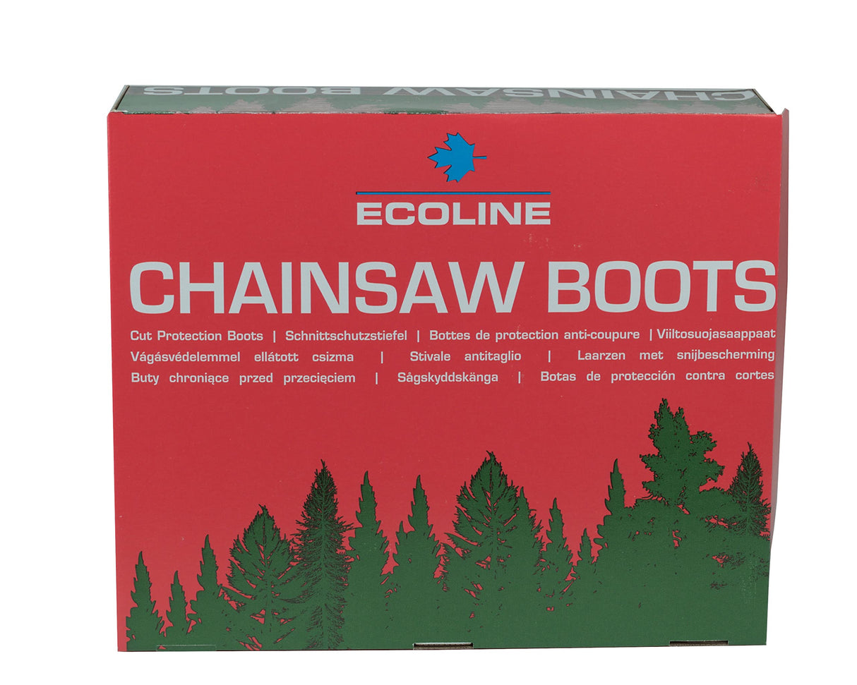 Ratioparts Ecoline Schnittschutzstiefel Sicherheitsschuhe Klasse 2 Braun Größe 43, Botas forestales Unisex Adulto, marrón, EU