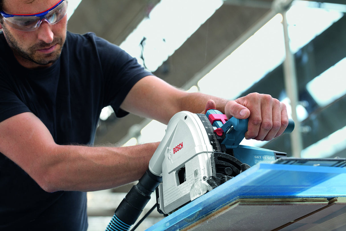 Bosch Professional GKT 55 GCE - Sierra circular de inmersión (1400 W, Ø disco 165 mm, velocidad constante, en L-BOXX)