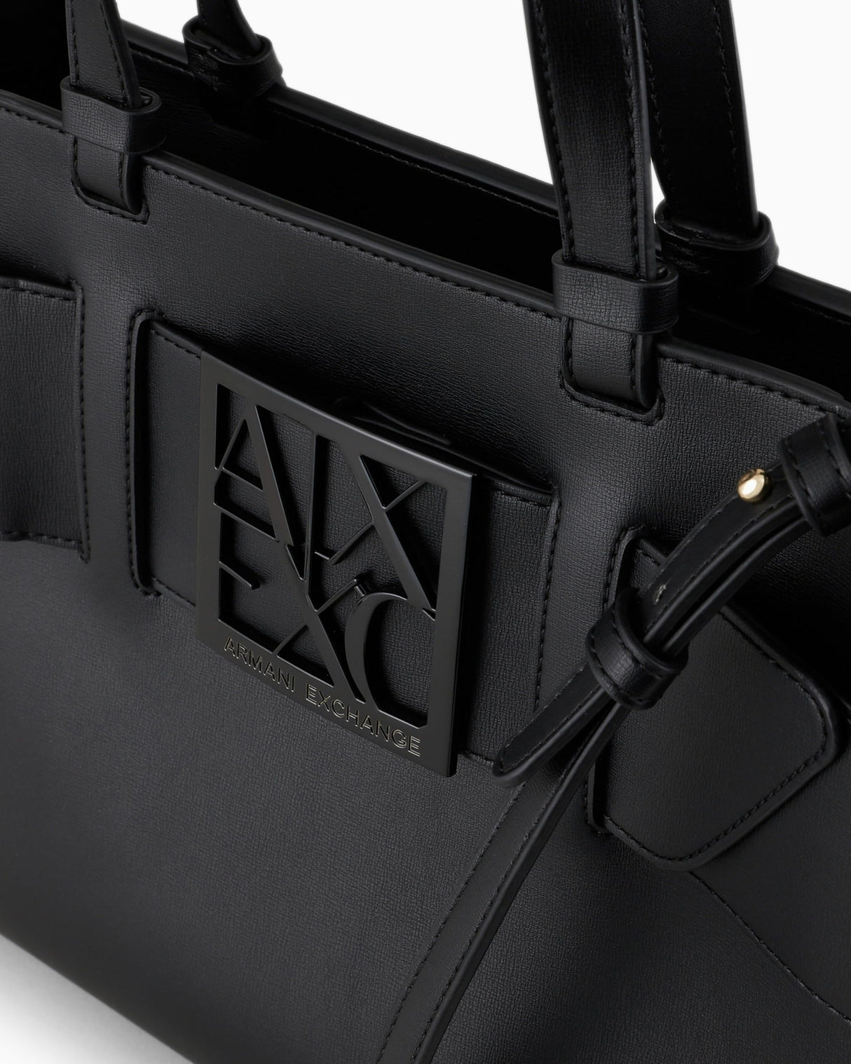 Armani Exchange Susy Big Tote, Bolsos para Mujer, Negro (Black), Talla única