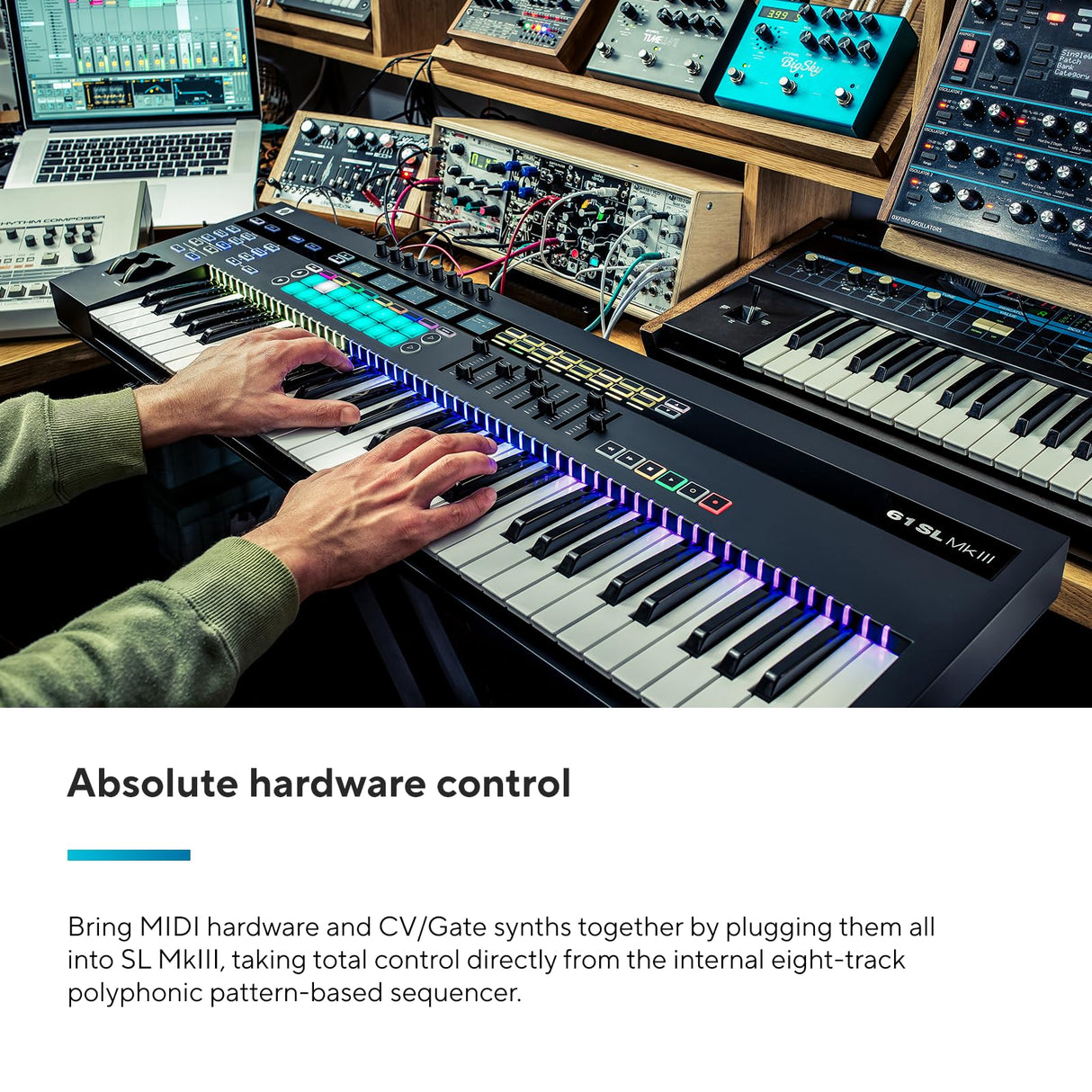 Novation 61SL MkIII: teclado controlador MIDI de 61 teclas y secuenciador con integración DAW