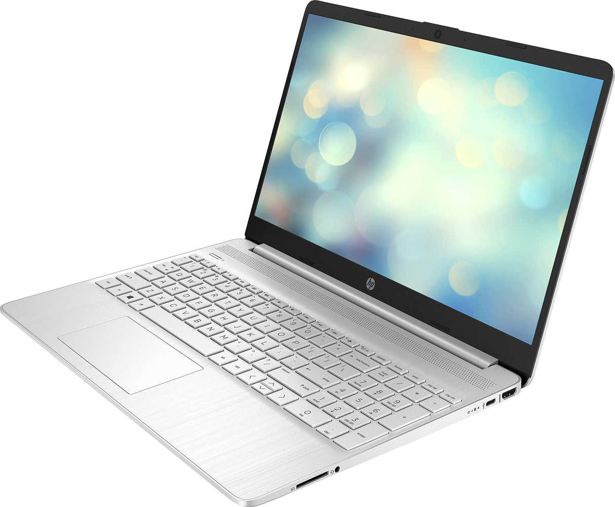 HP 15s-fq5100ns - Ordenador portátil de 15.6" Full HD (Intel Core i7-1255U, 16GB RAM, 512GB SSD, Intel Iris Xe Graphics, Sin Sistema Operativo) Plata - Teclado QWERTY Español