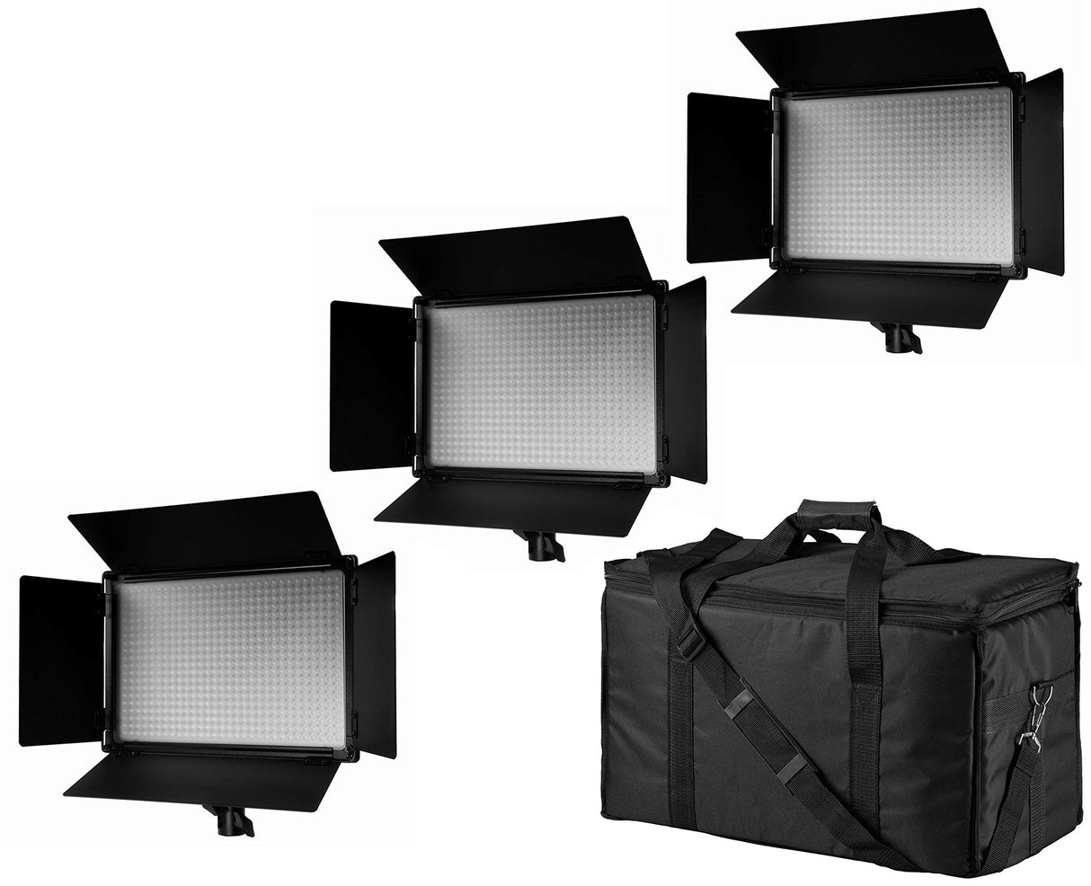 BRESSER SH-600 - Juego de 3 lámparas LED