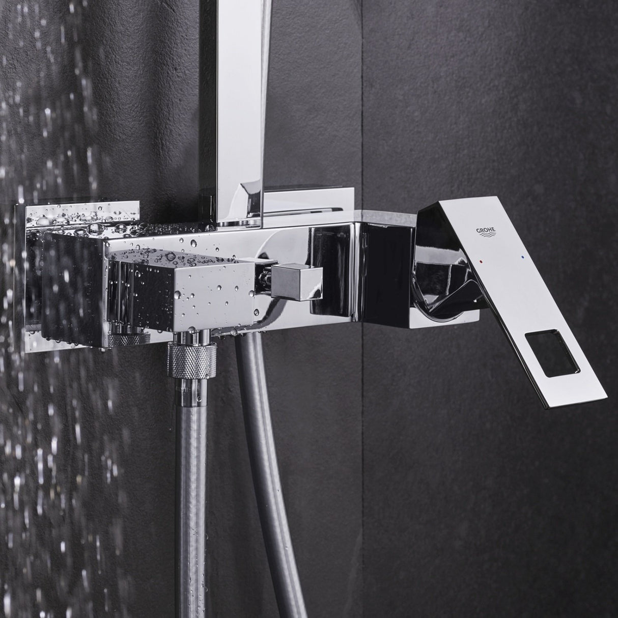 Grohe 23147001 Euphoria Cube - Sistema de ducha XXL con mezclador monomando, con alcachofa de 230 mm y teleducha de un chorro