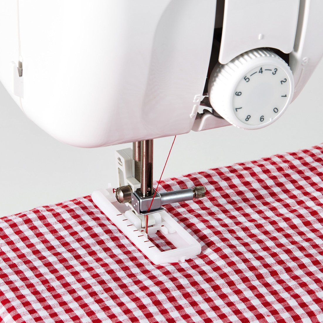 Brother Máquina de Coser, Plástico Metal, Blanco, Rojo, 14 Stiche