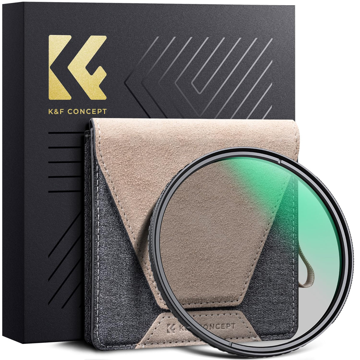 K&F CONCEPT Nano-X Pro 72mm Filtro Polarizador Circular,CPL Filtro con Marco de Cobre Vidrio Óptico con 36 Capas Revestimiento Nano