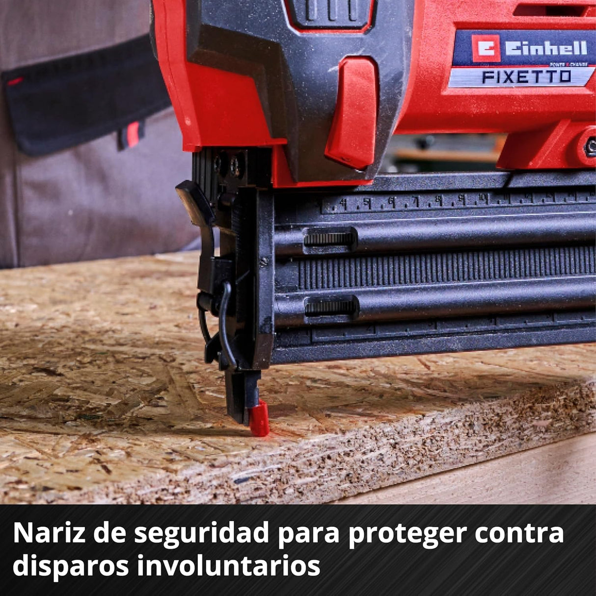 Einhell Profesional Clavadora con baterías FIXETTO 18/50 N Power X-Change (18V, 60 tiro/min, máx. 50 mm de longitud de clavo, tiro individual/en serie, incl. 500 clavos, sin batería)