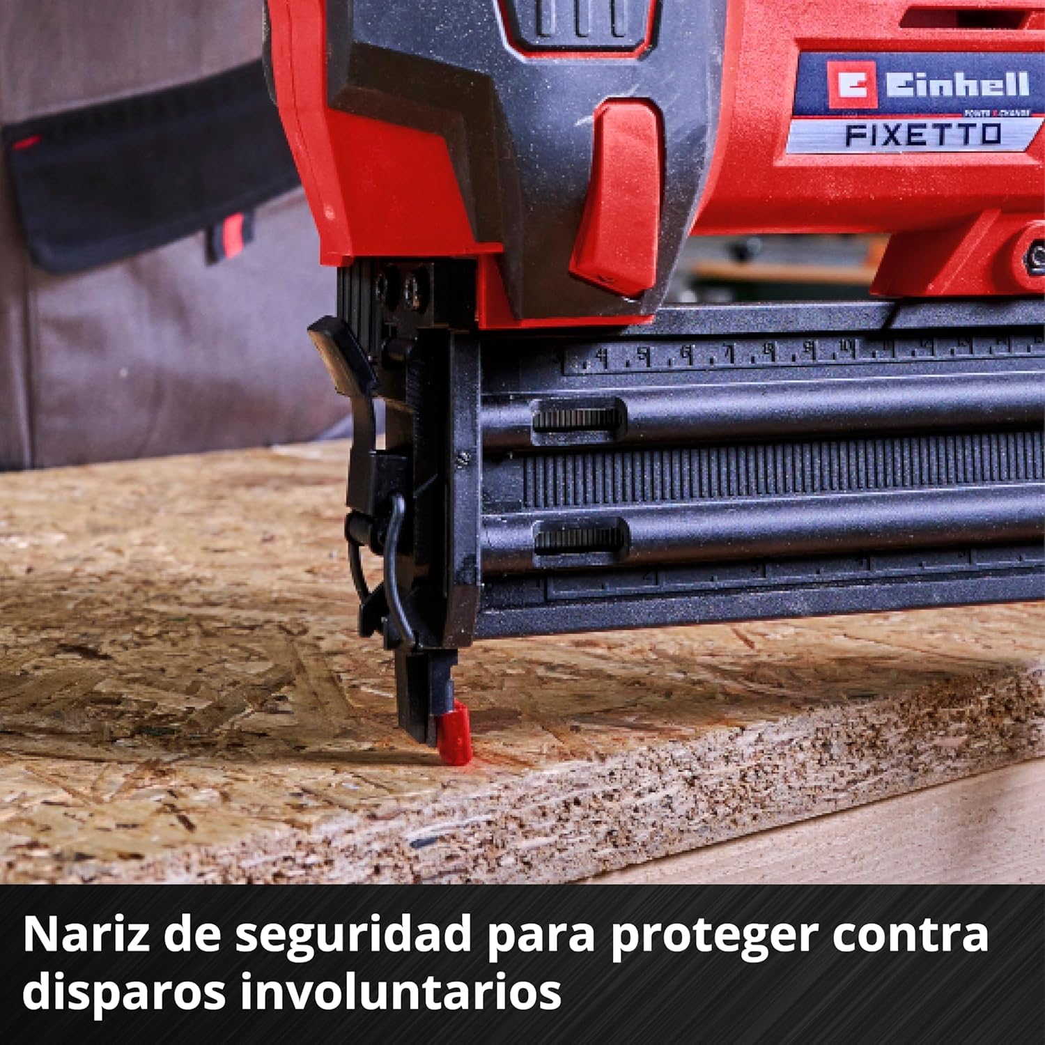 Einhell Profesional Clavadora con baterías FIXETTO 18/50 N Power X-Change (18V, 60 tiro/min, máx. 50 mm de longitud de clavo, tiro individual/en serie, incl. 500 clavos, sin batería)