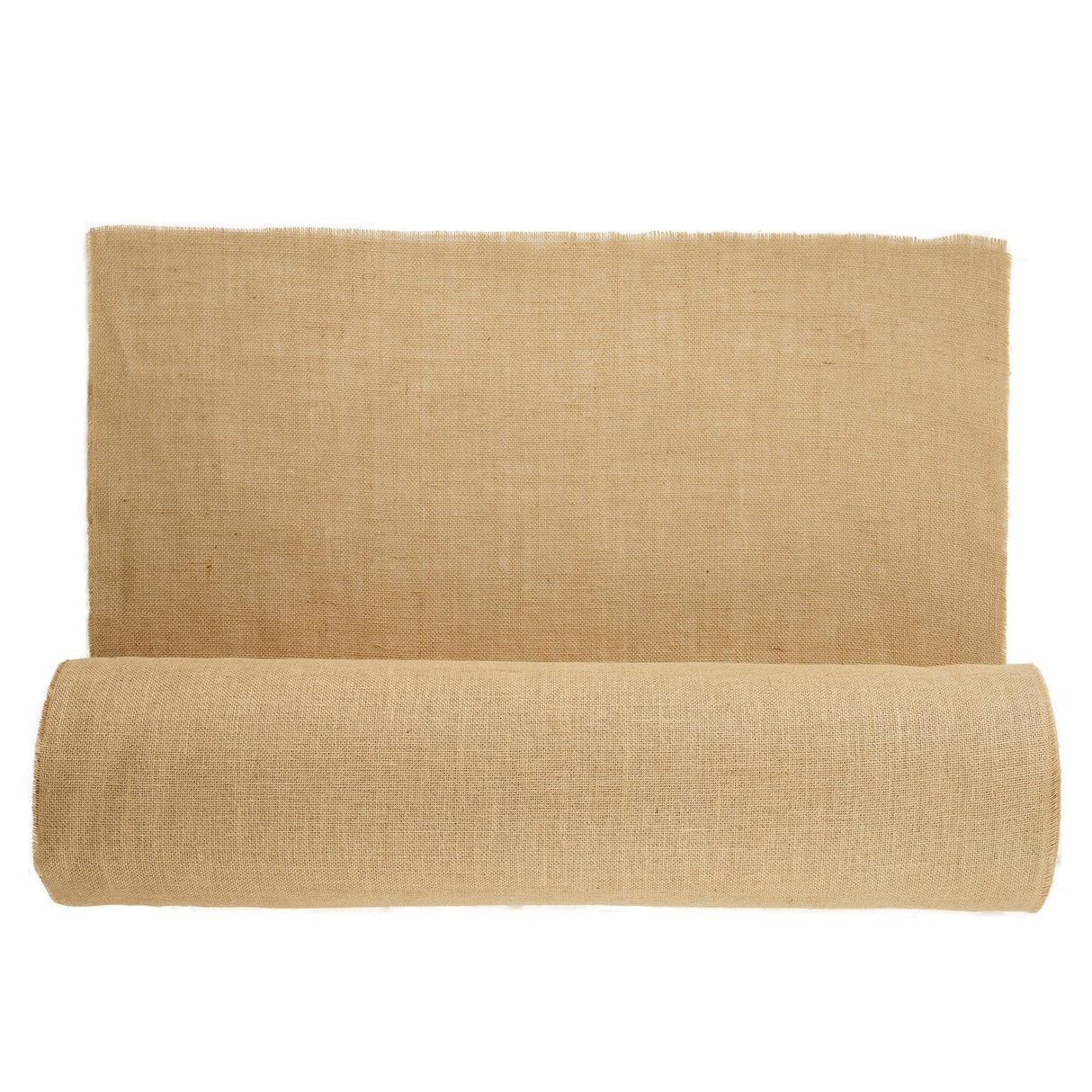 VEVOR Rollo de Tela de Arpillera de 914 mm x 45,7 m, 50 x 50 Rollos de Tela de Arpillera Natural de Alta Densidad de Ancho, Rollo de Tela de Yute para Envolver Árboles, Decoración, Manualidades