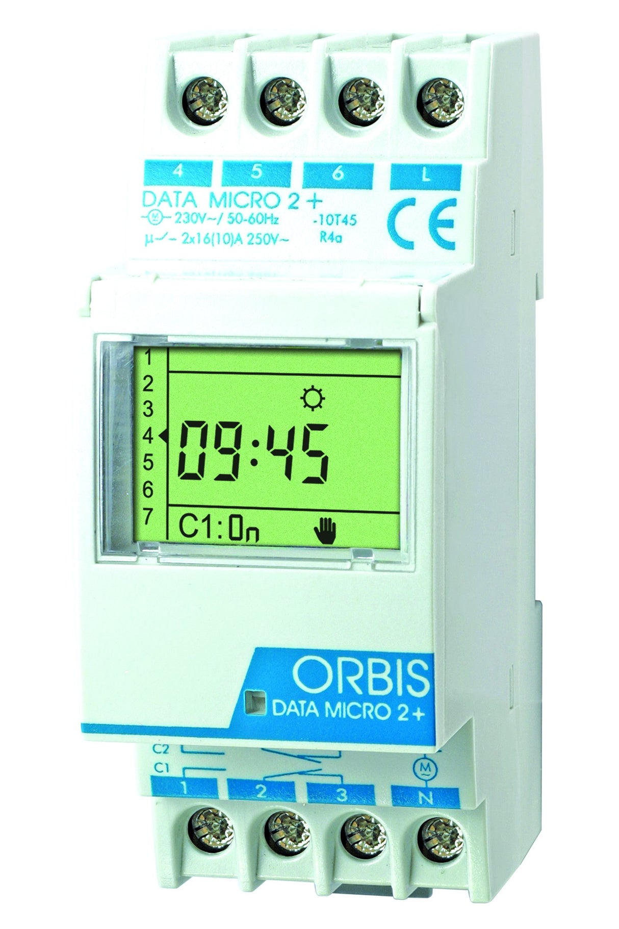 Orbis Data Micro-2 plus 230 V interruptor horario digital de distribuidor, OB171912N
