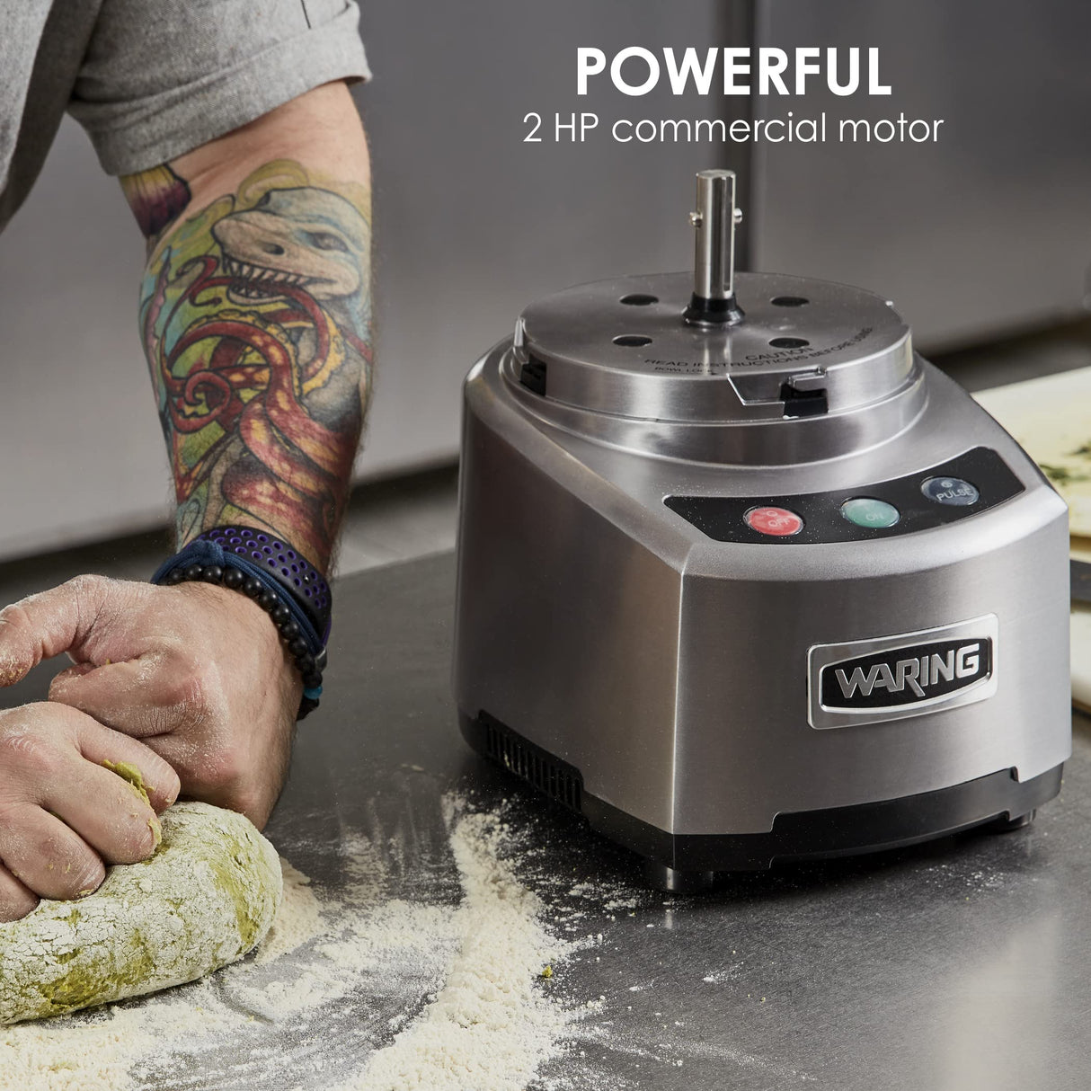 Waring wfp16scdk procesador de alimentos con alimentación continua, 3,8 L