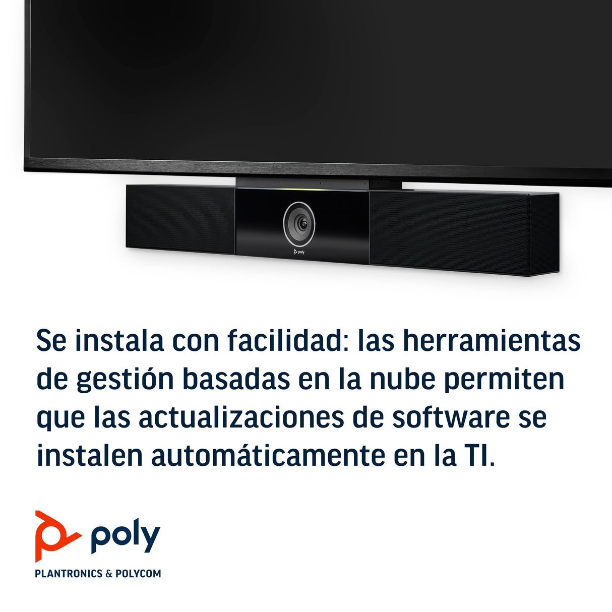Poly - Studio - Sistema premium de audio y videoconferencia (Polycom) - Conectividad USB Plug-and-Play - Solución de vídeo para oficinas domésticas y pequeñas salas de conferencias