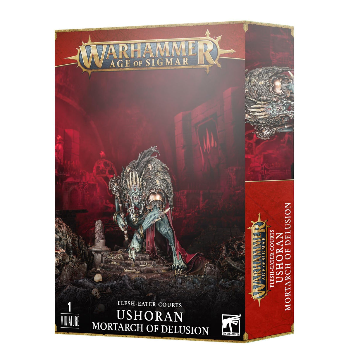 Warhammer Scifi Planet Age of Sigmar - Tribunales carnívoros - Mortero USHORAN de la DELUSIÓN