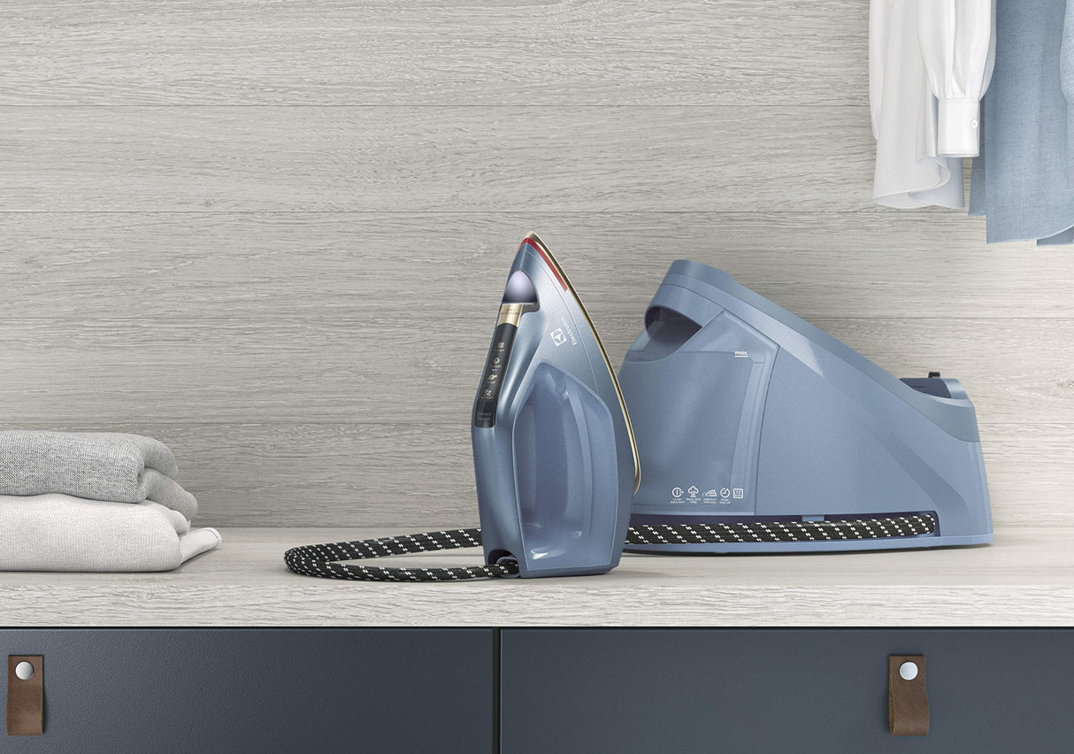 Electrolux E8ST1-6DBM Renew 800-Plancha con Caldera, Acero, Azul Metálico