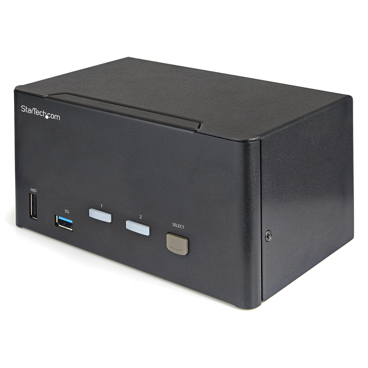 StarTech.com Switch Conmutador KVM de 2 Puertos DisplayPort 4K para 3 Monitores - Vídeo de 4K y 60Hz Ultra HD HDR - Hub Ladrón USB 3.0 de 2 Puertos y 4 Puertos USB 2.0 Audio HotKey TAA (SV231TDPU34K)