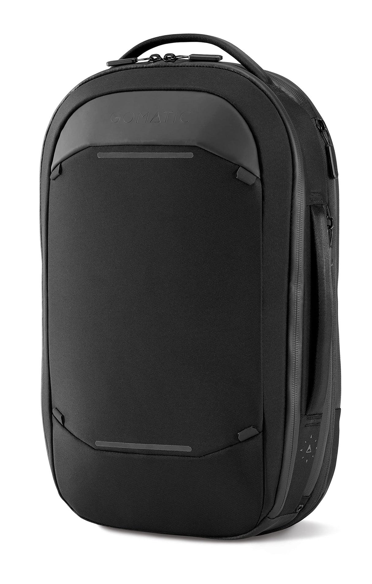 Gomatic Navigator Backpack 15-21 L Black | Mochila de Viaje | Mochila para el Portátil | Equipaje de Mano | Mochila para el Gimnasio | Bolsa de Mano | Mochila de Día | Ampliable | Resistente al Agua