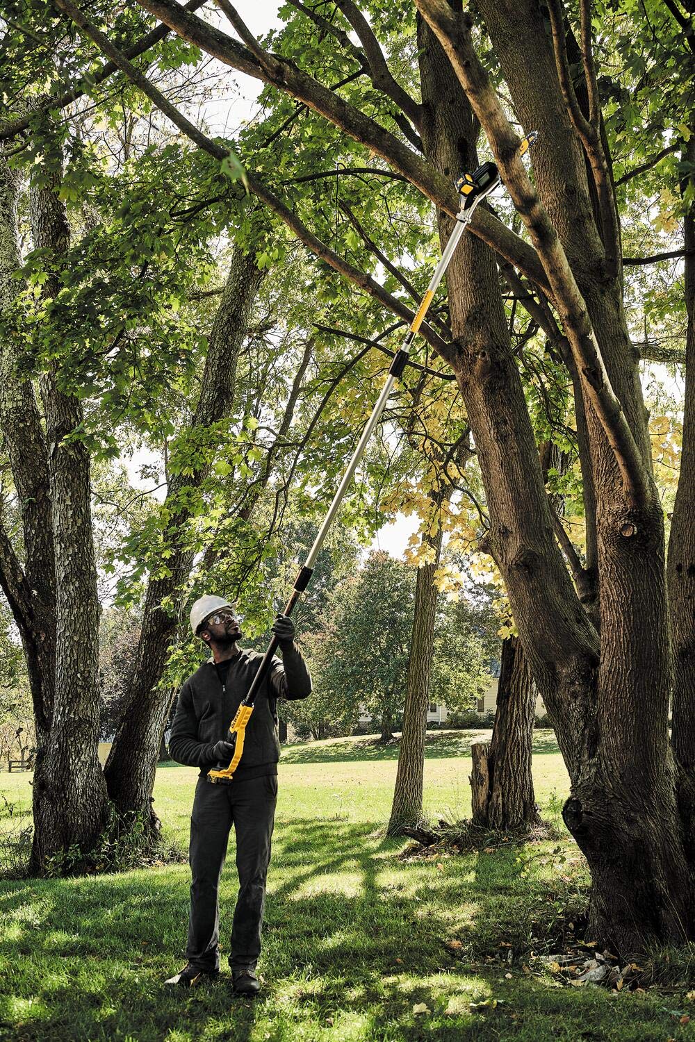 DEWALT DCMPS567P1-QW - Podadora de pértiga XR 18V con 1 batería Li-Ion 5,0Ah