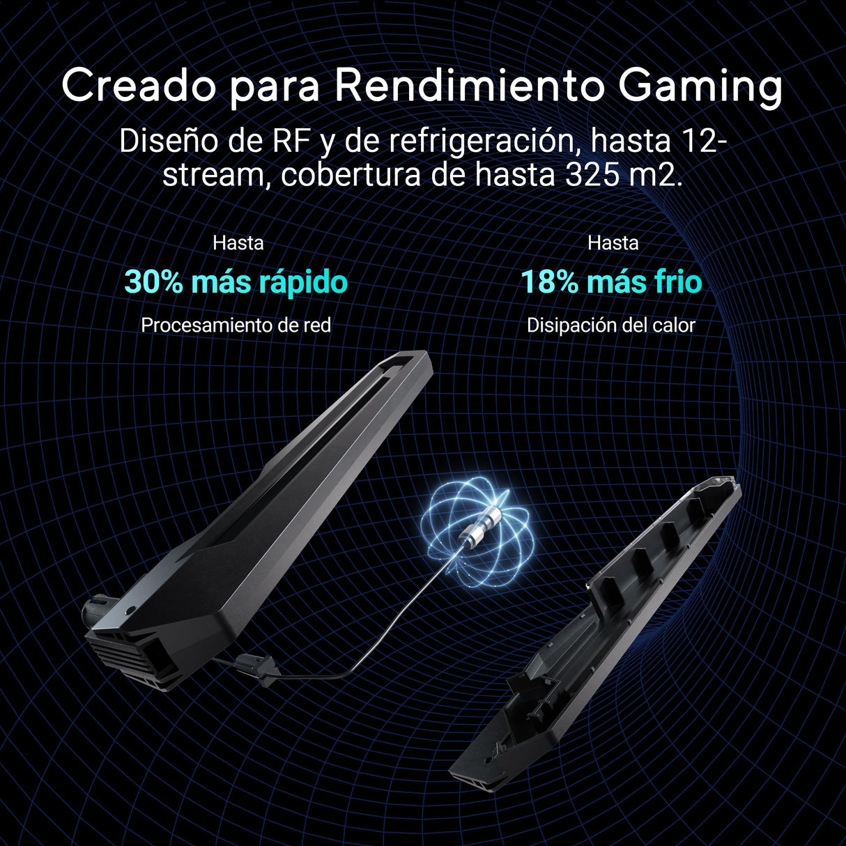 ASUS ROG Rapture GT-BE19000 - Router Gaming WiFi 7 tribanda (802.11be), 320 MHz y 4096-QAM, MLO, Dos Puertos 10G, AI WAN, Gaming Network, Aura RGB, AiMesh, Seguridad de Red, VPN, Guest Network Pro