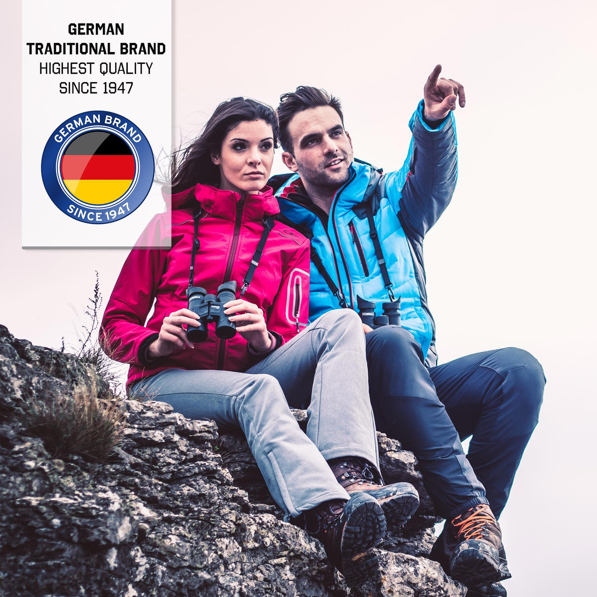 STEINER Prismáticos Skyhawk 4.0 8x32 - Óptica de Calidad Alemana, Detalles nítidos, prácticos, Ligeros, observación de la Naturaleza, los Animales y Las Aves