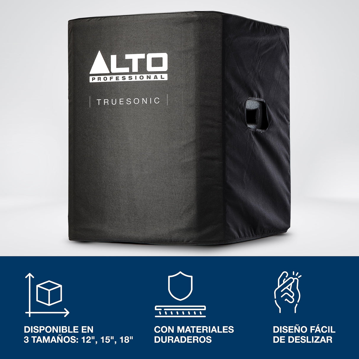 ALTO Funda Deslizante Duradera Para el Subwoofer Altavoz Autoamplificado TS18S Con Forro de Nailon y Acceso Mediante Asa de Acceso