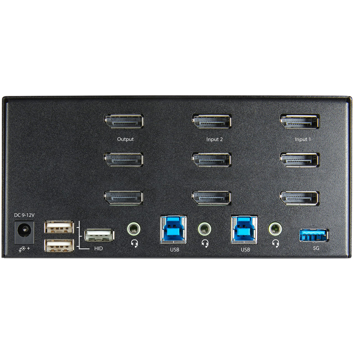 StarTech.com Switch Conmutador KVM de 2 Puertos DisplayPort 4K para 3 Monitores - Vídeo de 4K y 60Hz Ultra HD HDR - Hub Ladrón USB 3.0 de 2 Puertos y 4 Puertos USB 2.0 Audio HotKey TAA (SV231TDPU34K)