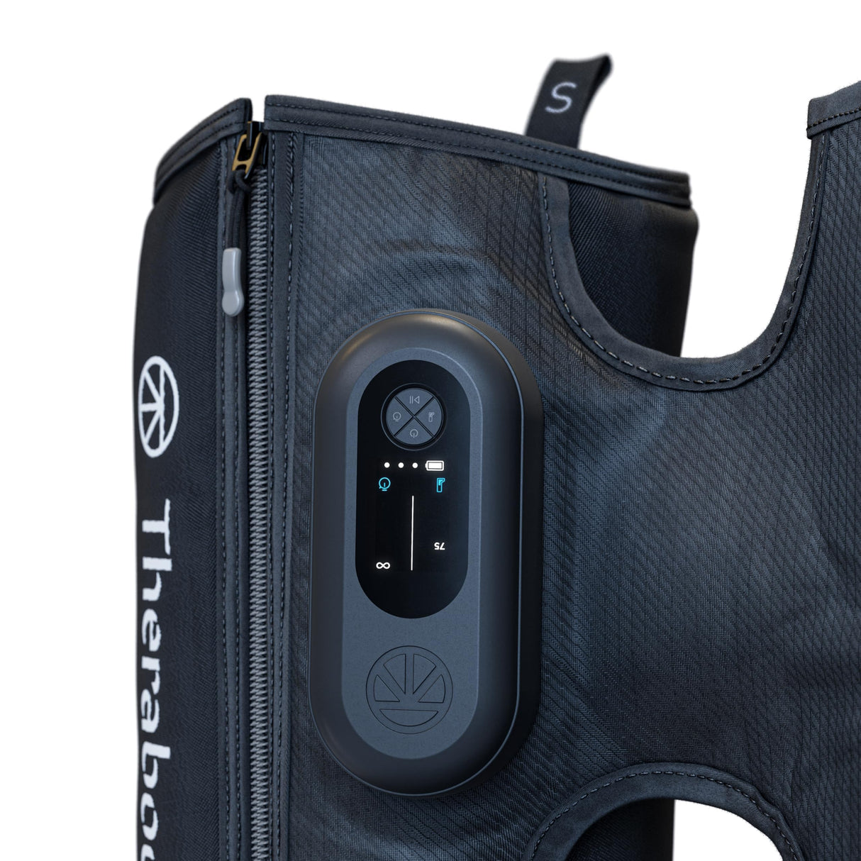 Therabody JetBoots Prime - Botas de compresión inalámbricas ultra portátiles para una fácil recuperación muscular de las piernas, manga de compresión para pantorrillas, piernas y muslos con