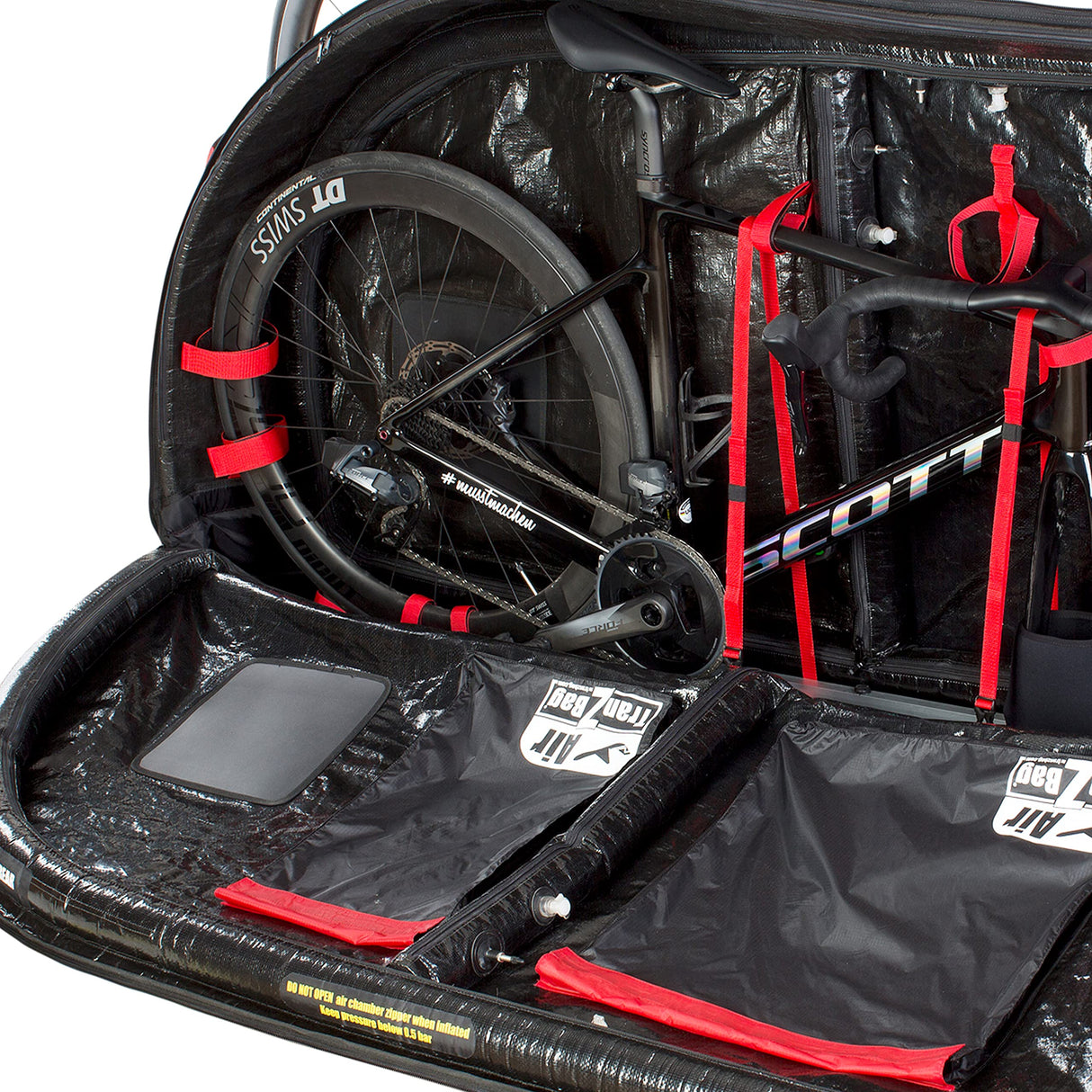 TranZbag Air Bolsa de Transporte para Bicicletas, Uni, Negro, One Size